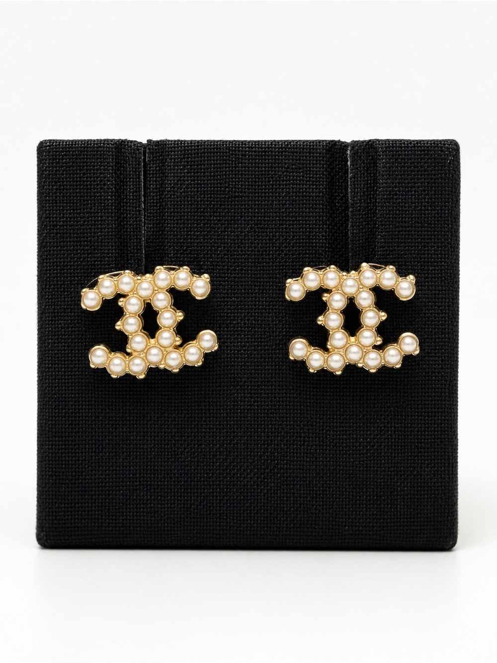 CHANEL Classic CC Pearl Stud Earrings | Retired